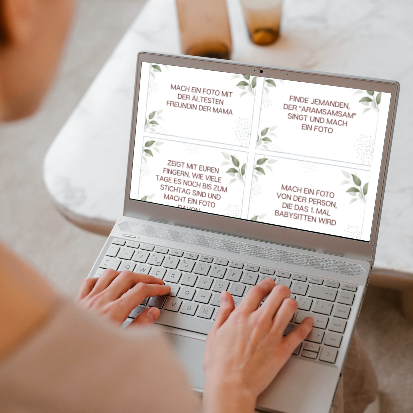 Babyparty Spiele - Kreative Fotoaufgaben mit 50 witzigen Fotoideen