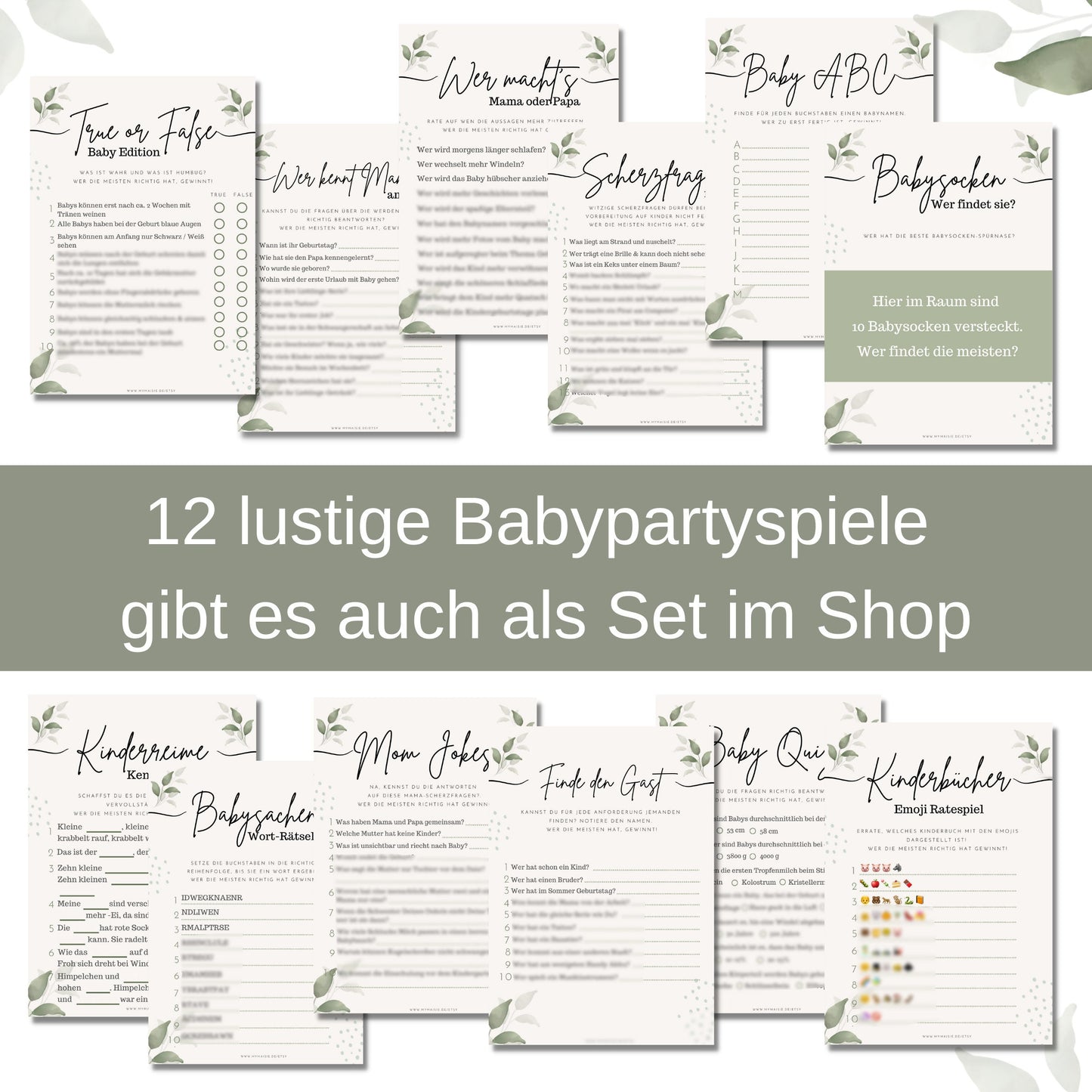 Babyparty Spiele - Baby Quiz