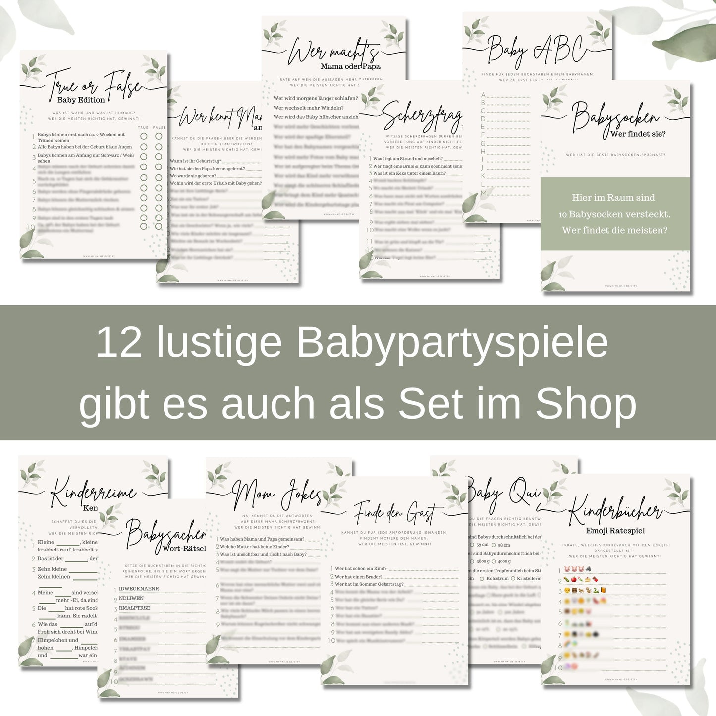 Babyparty Spiele - Quiz Duell