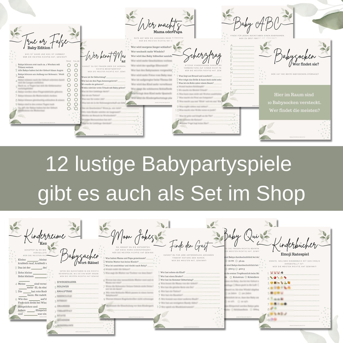 Babyparty Spiele - Mal das Baby