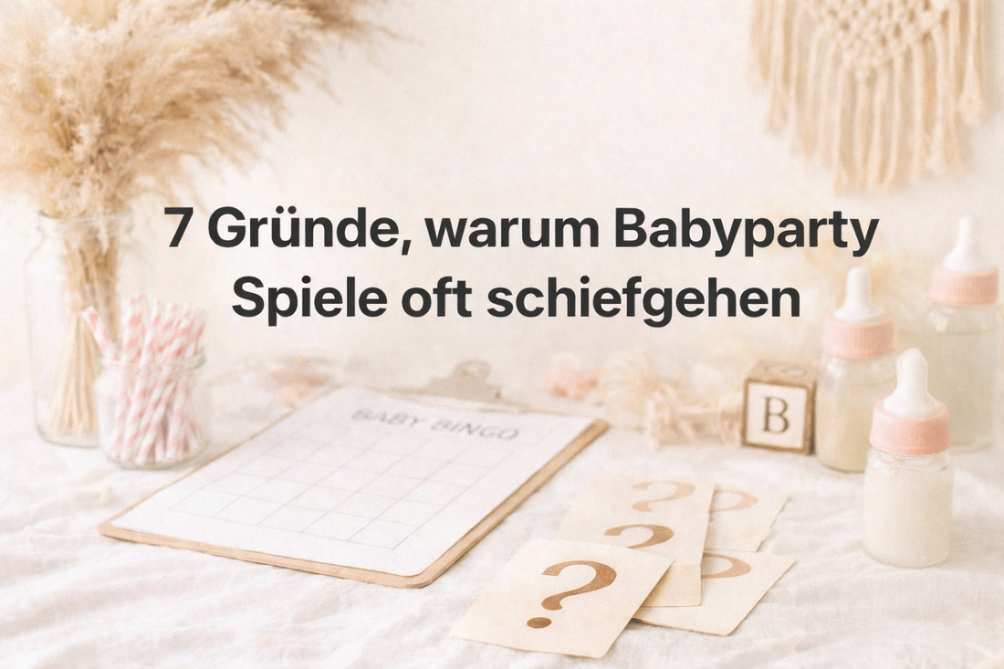 7 Gründe, warum Babyparty Spiele oft schiefgehen