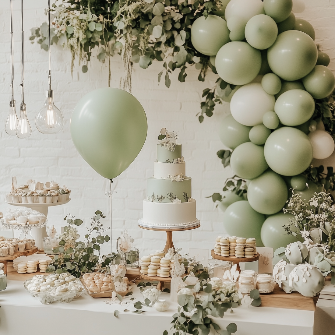 Babyparty Torte Grun