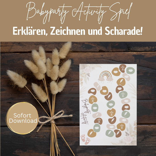 Babyparty Spiele - Activity / Scharade