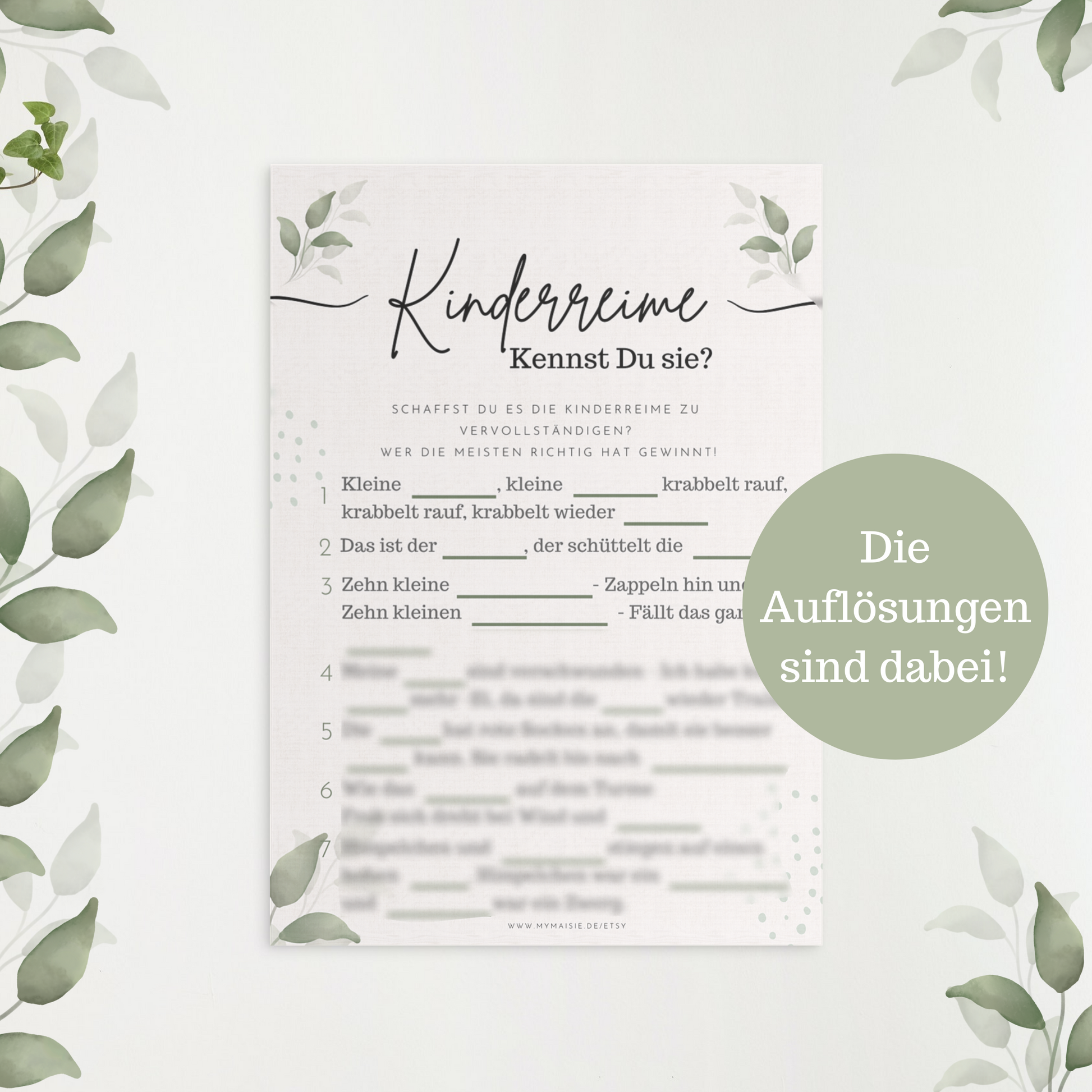 Babyshowerspiel zum Ausdrucken