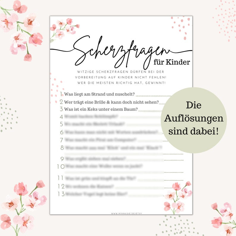 Babyshowerspiel zum Ausdrucken
