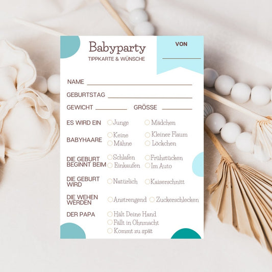 Babyshowerspiel zum Ausdrucken